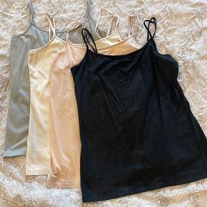 Bundle of 4 Loft Camisoles NWOT